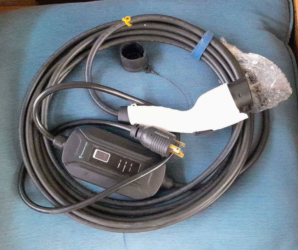 Primecom Tech 30' Level 2 EV Charging Cable 16 Amp NEMA 6-20P Dual Voltage NOB